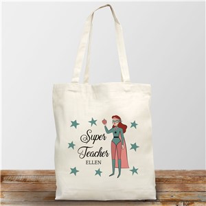 Personalized Super Teacher Tote Bag