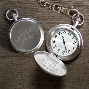 Personalized With Every Second We Love You More Pocket Watch