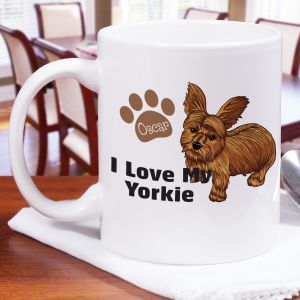 Personalized I Love My Yorkie Mug