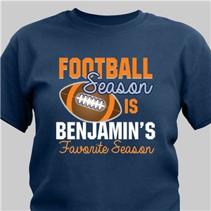 Personalized Football Season Favorite Season T-Shirt