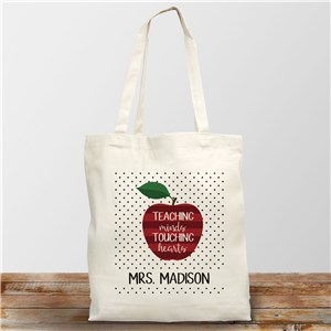 Personalized Teaching Minds Touching Hearts Tote Bag