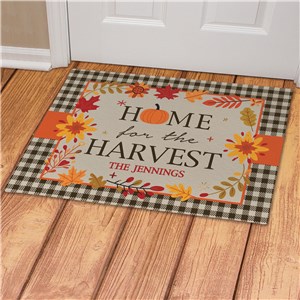 Personalized Home for the Harvest Doormat