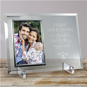 Engraved Every Love Story Glass Frame