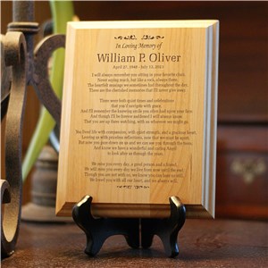 In Loving Memory Personalized Wood Plaque