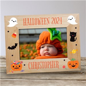 Personalized Halloween Wooden Picture Frame