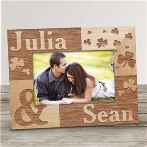 Just the Two of Us Irish Personalized Wood Picture Frame