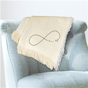 Embroidered Couples Throw