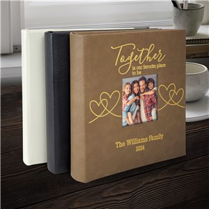 Engraved Together is our Favorite Place to be with hearts Photo Album