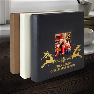 Engraved Christmas Reindeer Photo Album