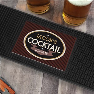 Personalized Cocktail Bar Bar Mat