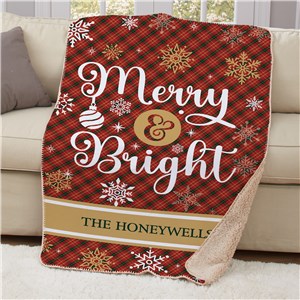 Personalized Merry & Bright Plaid 37