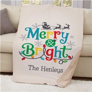 Personalized Merry & Bright With lights 37