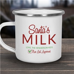 Personalized Santa's Milk Camper Mug