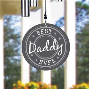 Personalized Best Dad Ever Wind Chime